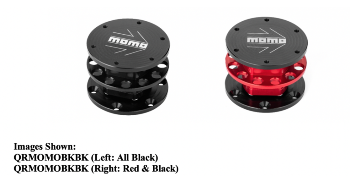 MOMO Quick Release Steering Wheel Adapters for Race Cars